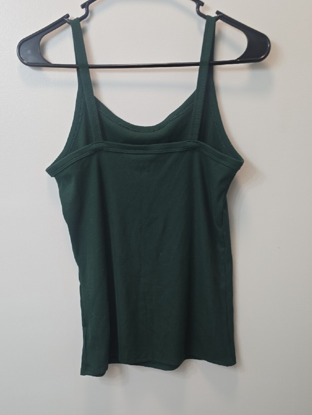 No Boundaries Dark Green Ribbed Tank Top - Picture 2 of 3